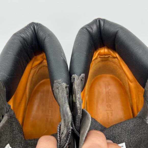 Timberland Boots Womens 8 Nubuck Suede Gray Lug Work - Picture 8 of 10